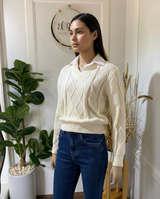 Buzo Devi con Cuello Camisa