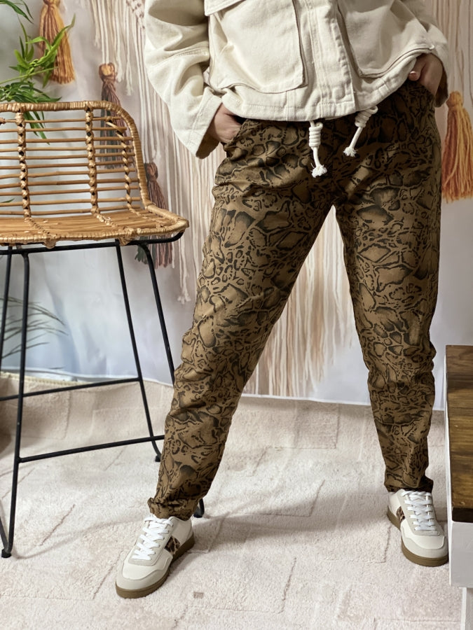 Babucha Abril en Bengalina Estampada