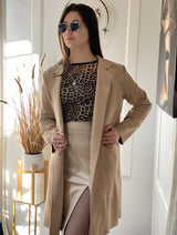 Blazer Alessia Largo de Corte Estructurado