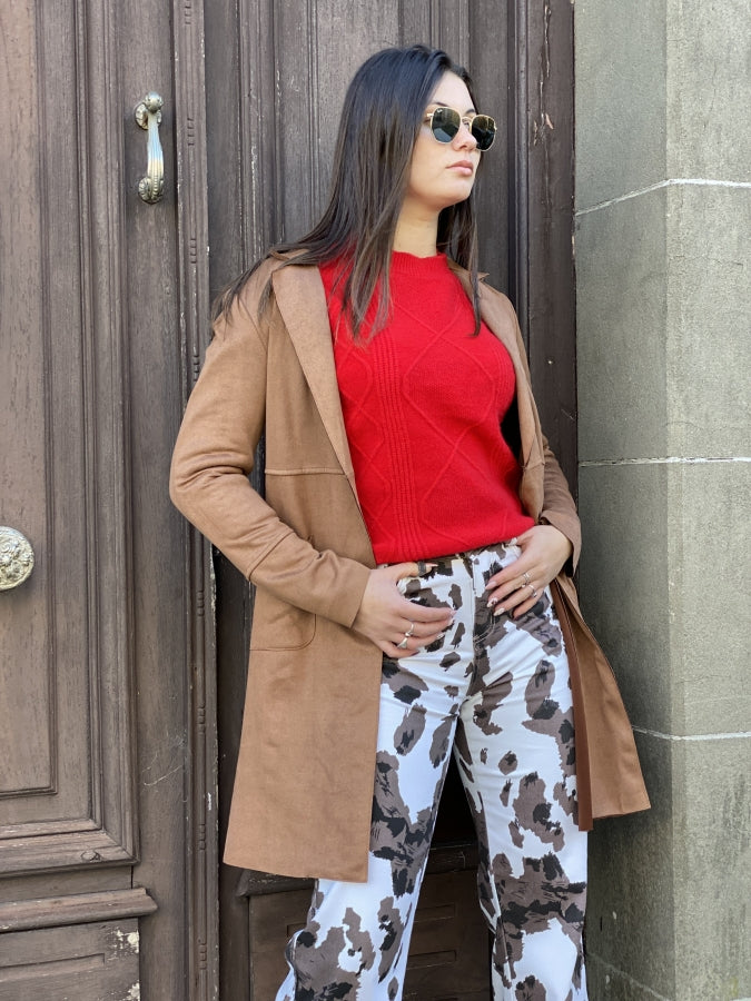 Blazer Alessia Largo de Corte Estructurado