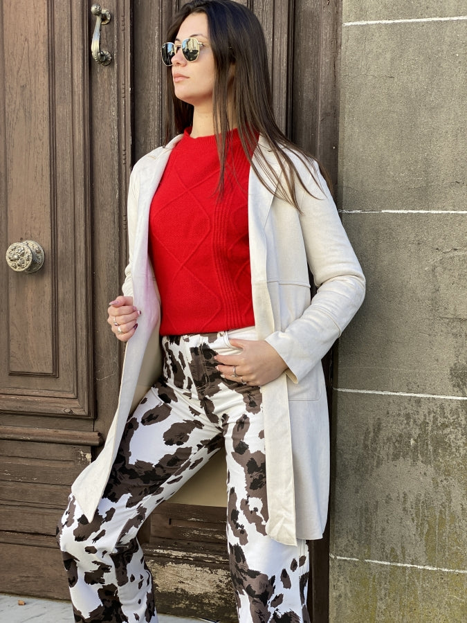 Blazer Alessia Largo de Corte Estructurado