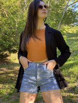 Blazer Marina Sastre de Caída Fluida y Línea Relajada