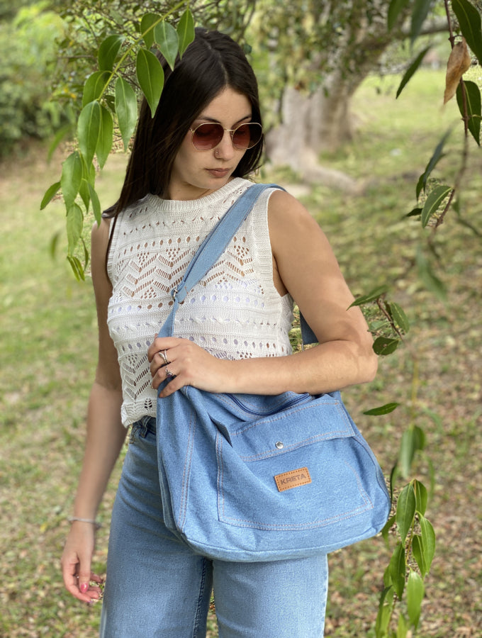 Bolso en Denim Índigo Tiana
