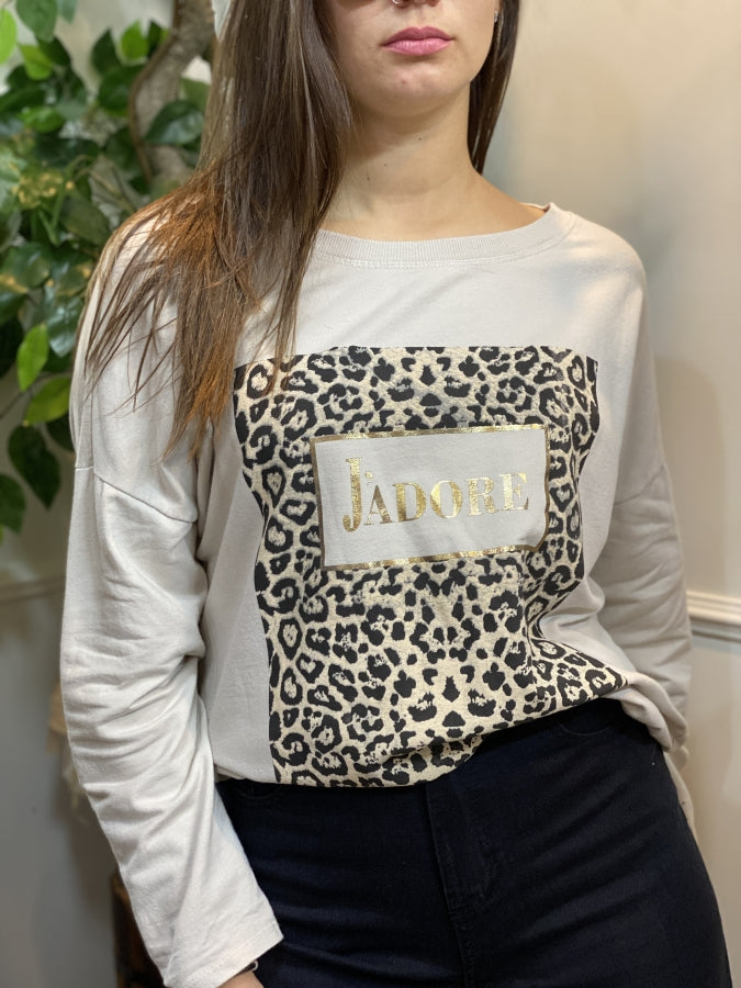 Buzo Adore Animal Print en Algodón Suave