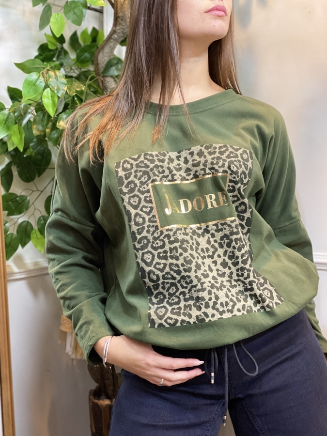 Buzo Adore Animal Print en Algodón Suave