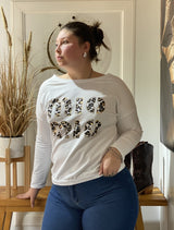 Buzo Mora con Estampado Animal Print