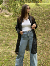 Camisa Agostina en Encaje Floral Éter