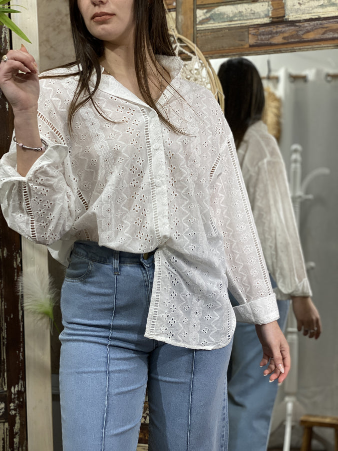 Camisa Brunetta en Broderie