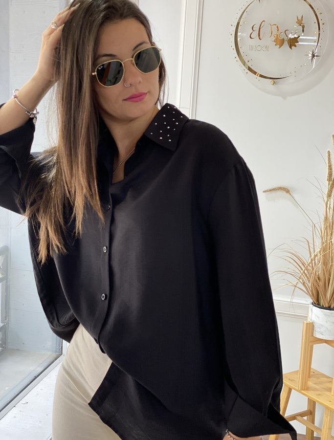 Camisa Fallon con Cuello Arquitectónico