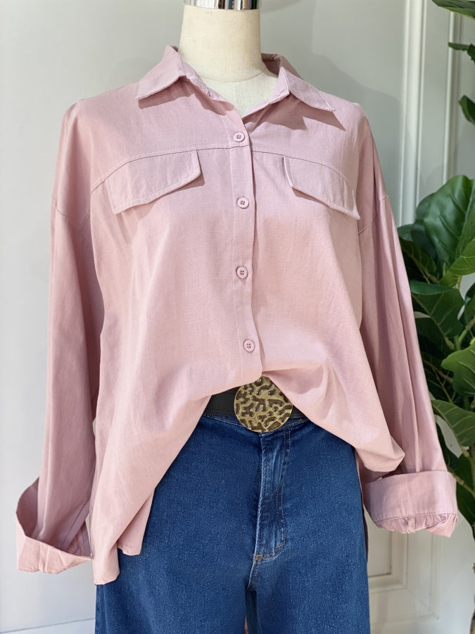 Camisa Flora en Lino