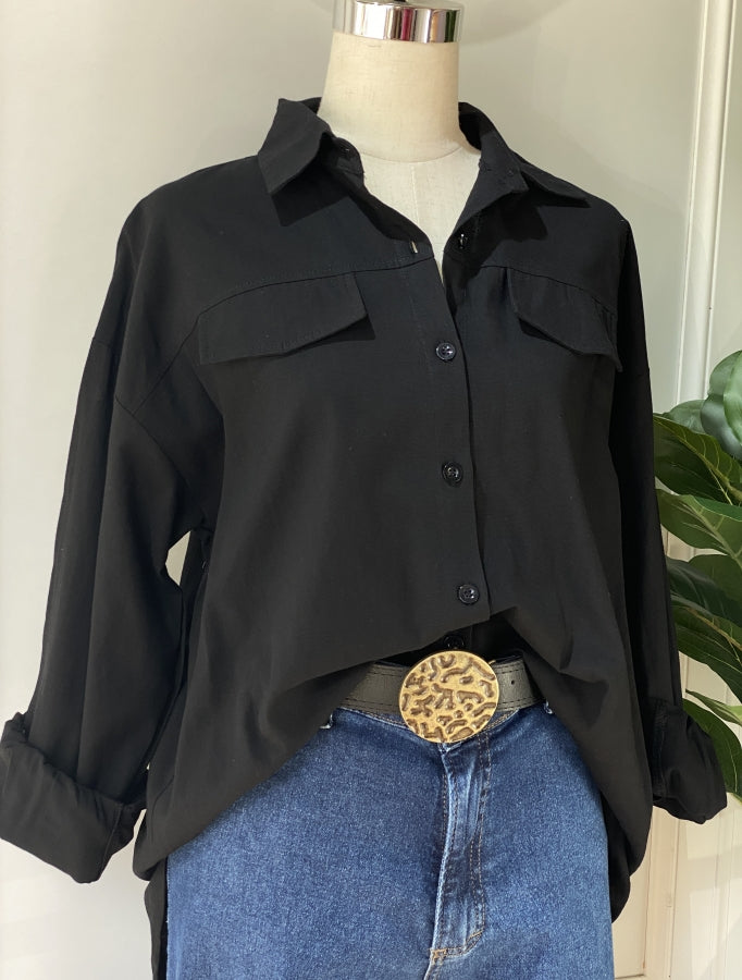 Camisa Flora en Lino