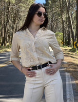 Camisa Leigth en Broderie