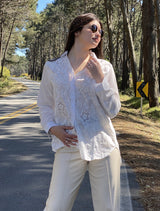Camisa Leigth en Broderie