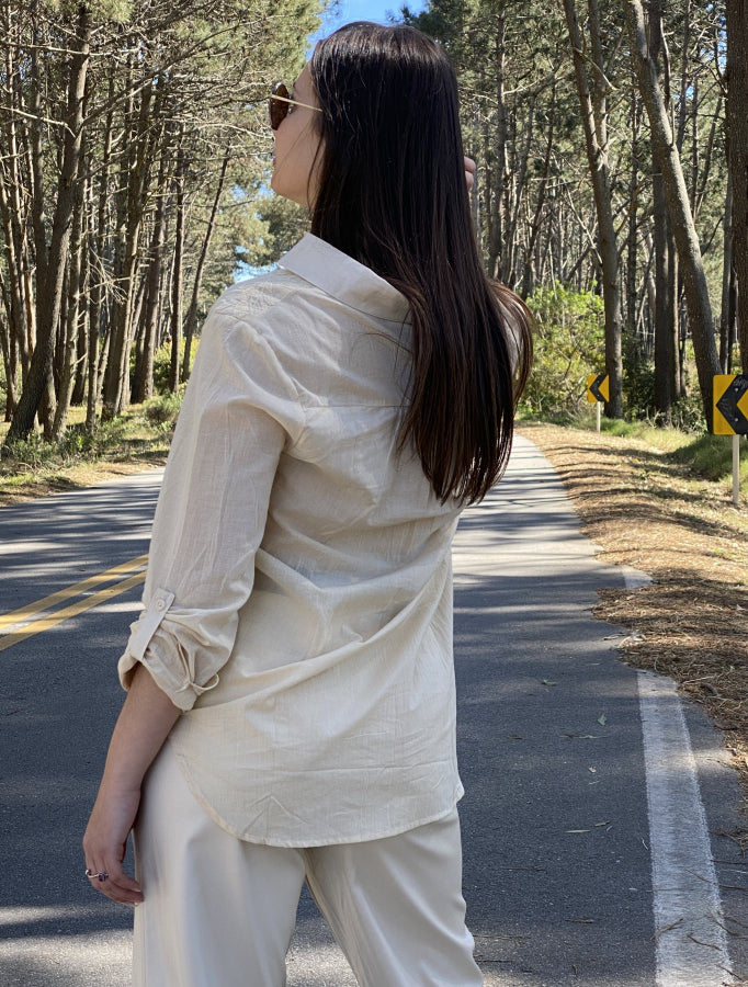 Camisa Leigth en Broderie