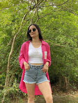 Camisa Lily en Lino Artesanal y Crochet