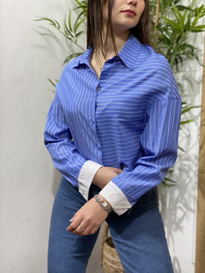 Camisa Vera en Poplín Listado