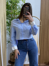 Camisa Vera en Poplín Listado