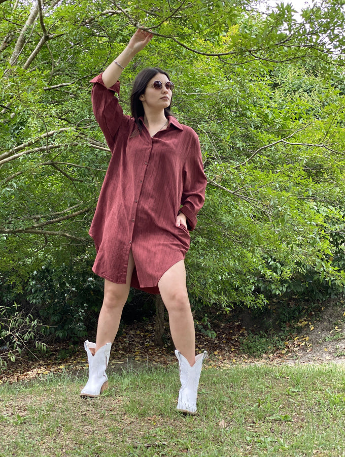 Camisola Mirabella en Algodón de Estopa a Rayas