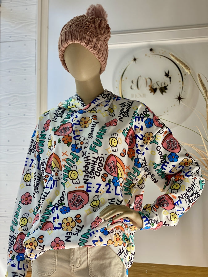 Canguro Bunny con Estampado Gráfico Pop Art