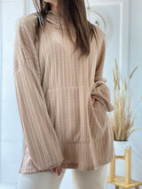 Canguro Connie Tejido Espiga Estilo Oversize