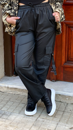 Pantalón Cargo Candela en Bengalina Engomada Premium