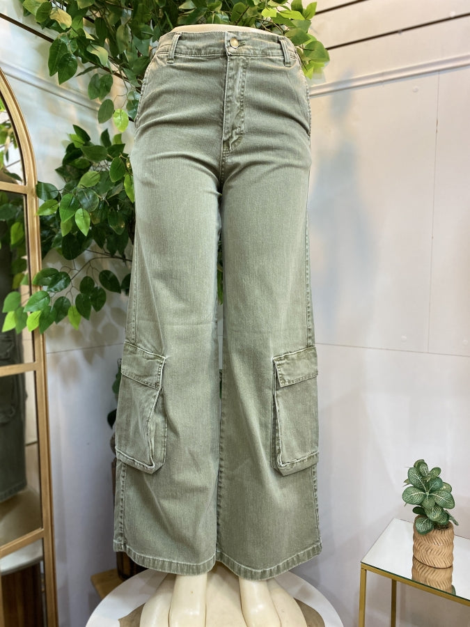 Pantalón Cargo Capricornio en Denim Premium