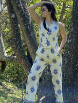 Chaleco Tania con Estampado Geométrico y Corte Sastrero