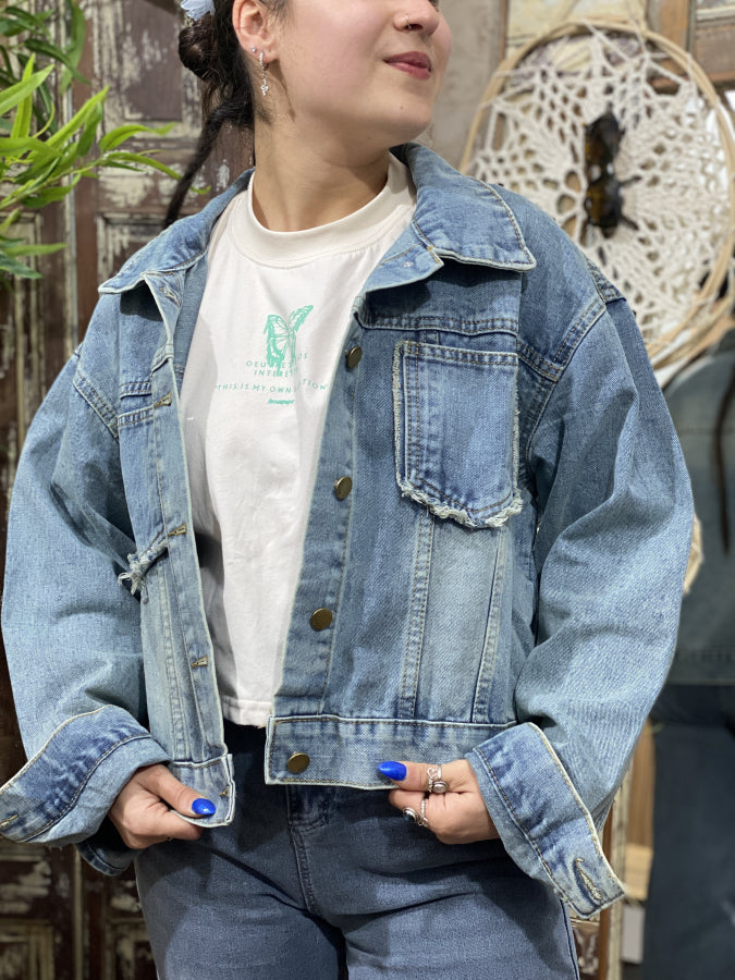 Campera Denim Oversized Akira
