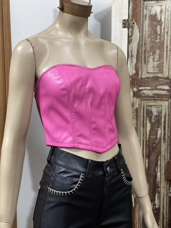 Corset de Eco Cuero Candice Estructurado