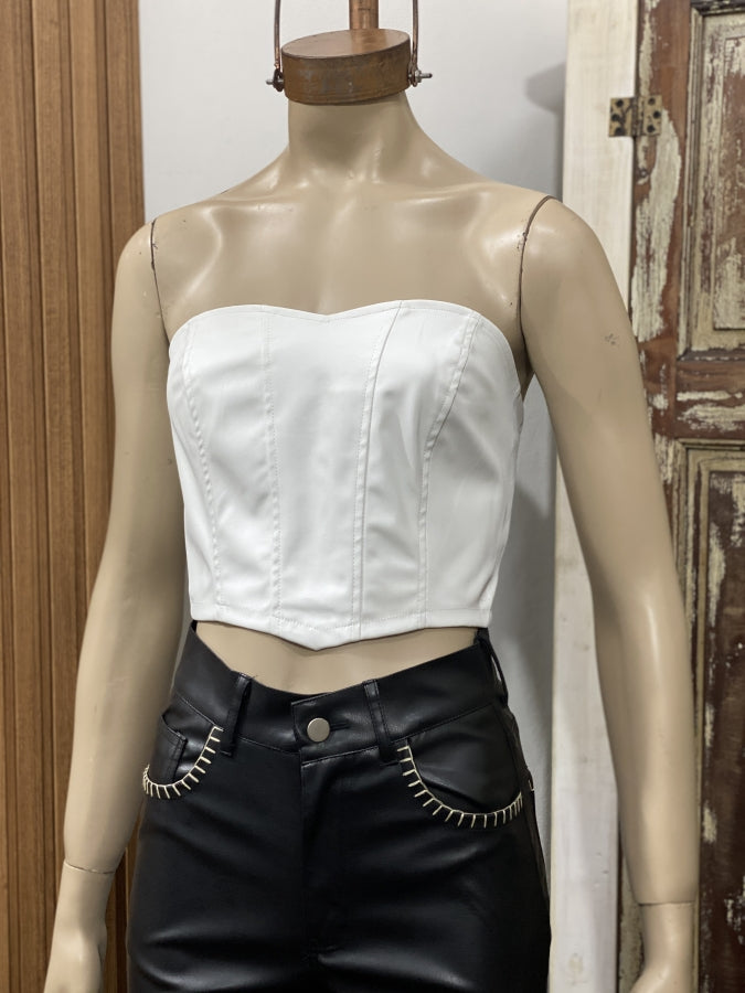 Corset de Eco Cuero Candice Estructurado