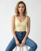 Musculosa Bella con Frunce en Hombros