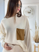 Suéter Florencia Estampado Espiga Estilo Oversize