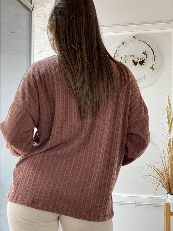 Suéter Florencia Estampado Espiga Estilo Oversize