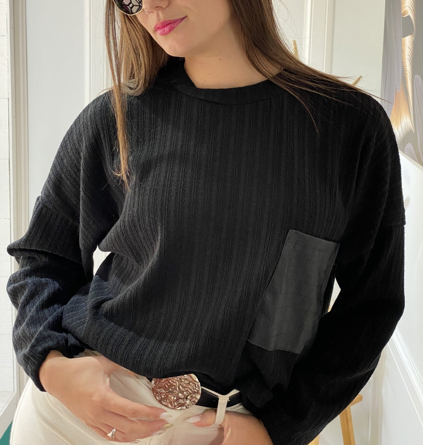 Suéter Florencia Estampado Espiga Estilo Oversize