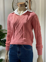 Buzo Devi con Cuello Camisa