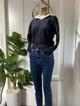 Buzo Devi con Cuello Camisa