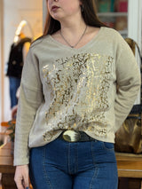 Buzo Paulette Chenille con Brillos