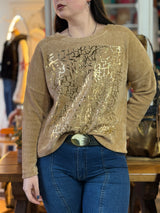 Buzo Paulette Chenille con Brillos