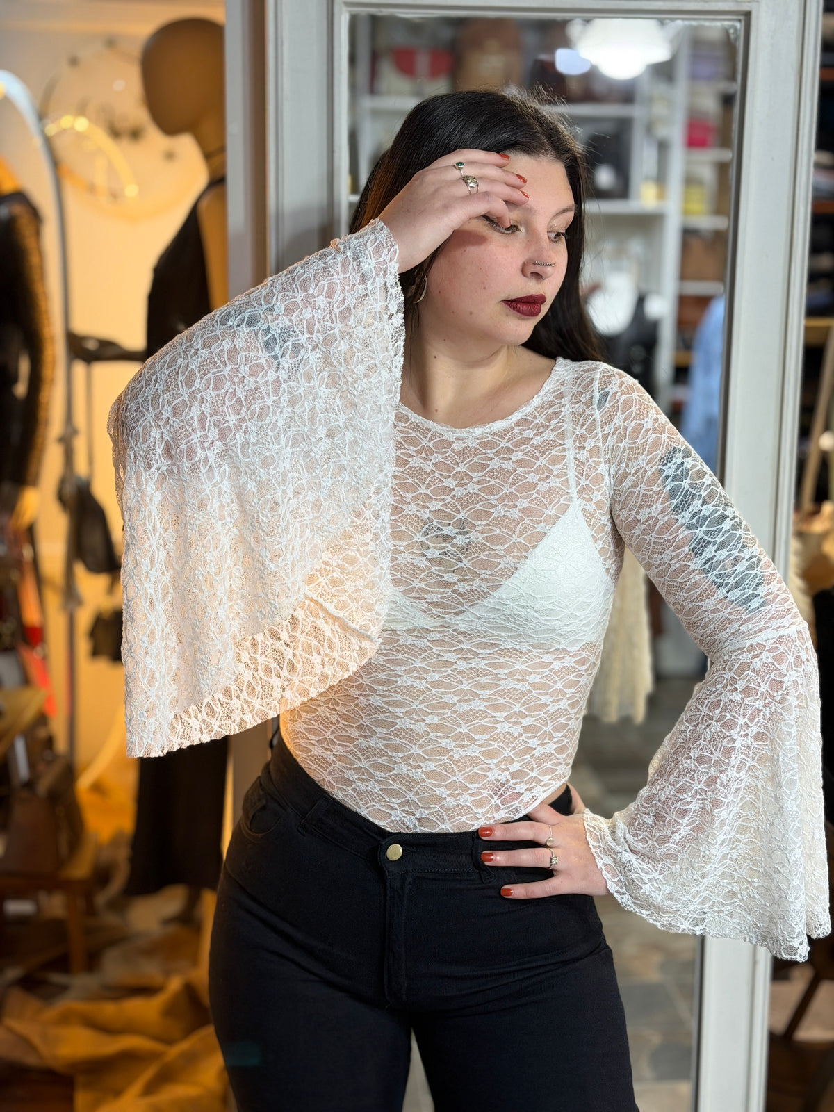 Body Cardi de Tul Manga Oxford