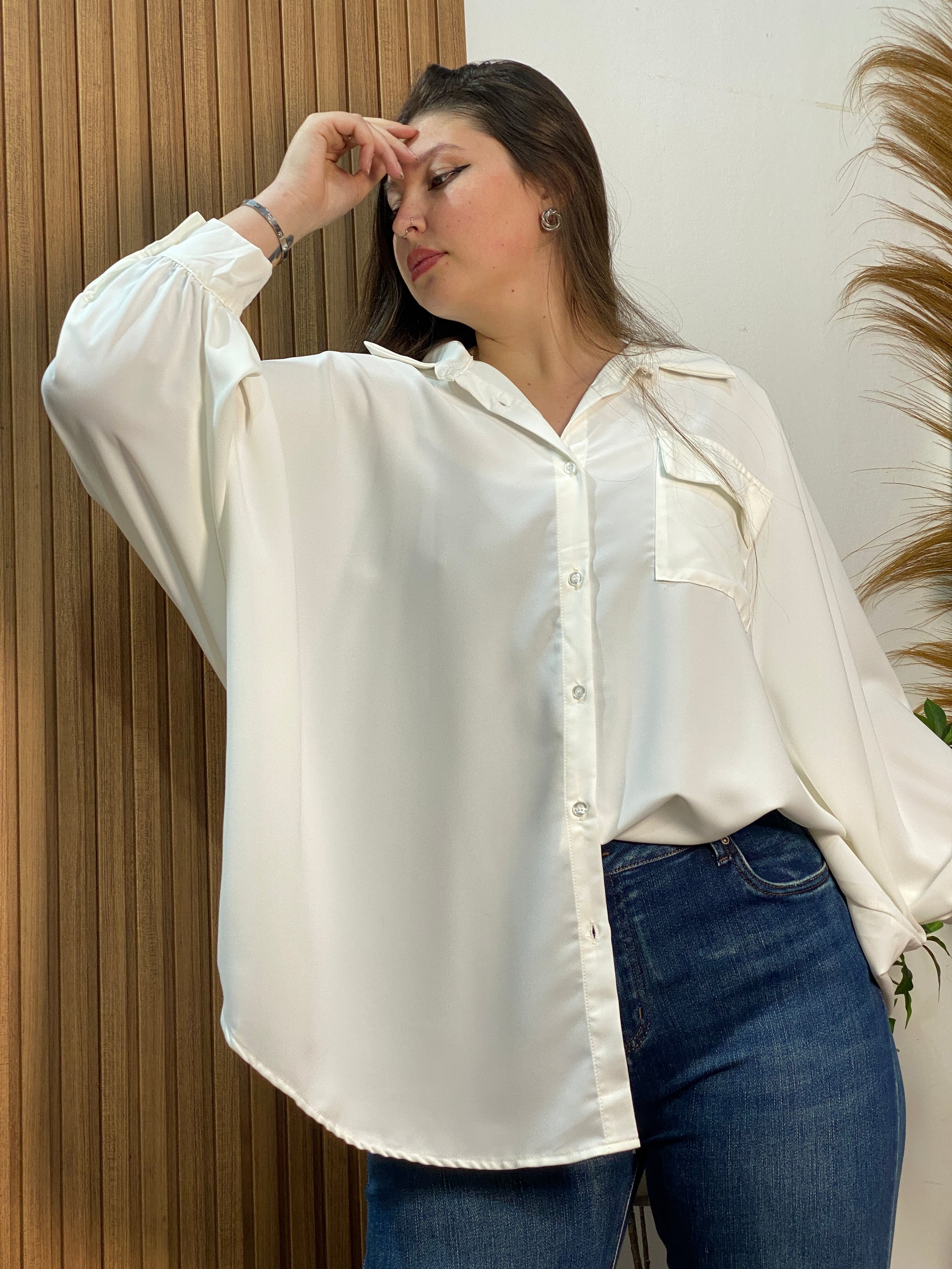 Camisa Oversize Plus Size Rosario