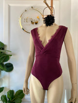 Body Escote V Encaje Matilde