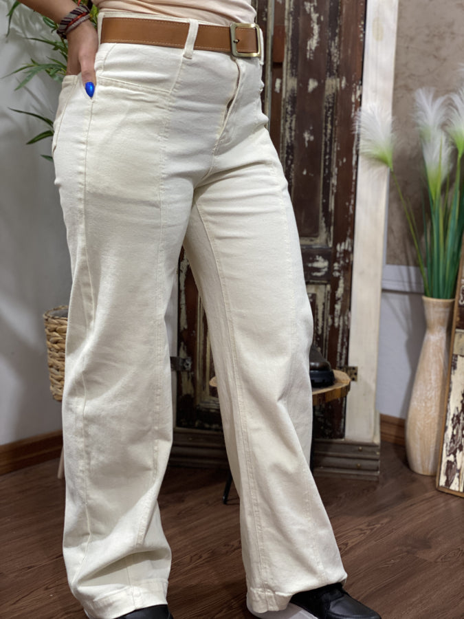 Jean Wide Leg Amaia en Denim Crudo Natural