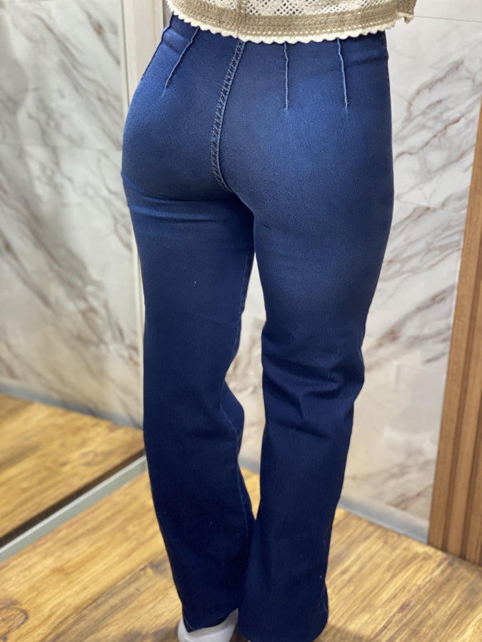 Jean Danna Wide Leg Cargo con Efecto Push-Up