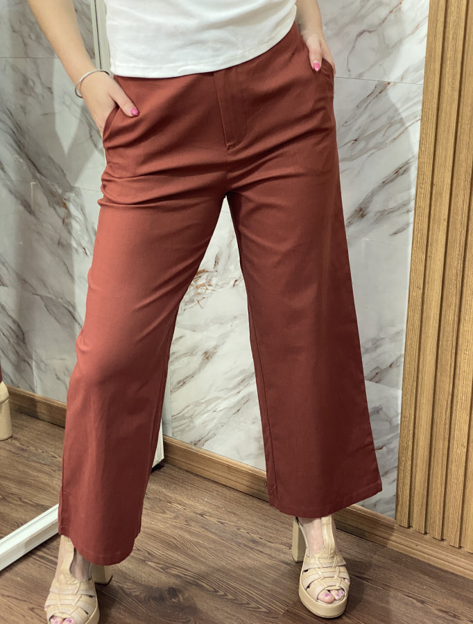 Pantalón Palazzo Clementina en Lino