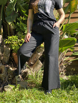 Pantalón Palazzo Kim en Tela Fluida