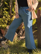 Pantalón Palazzo Livia en Crepé Fluido