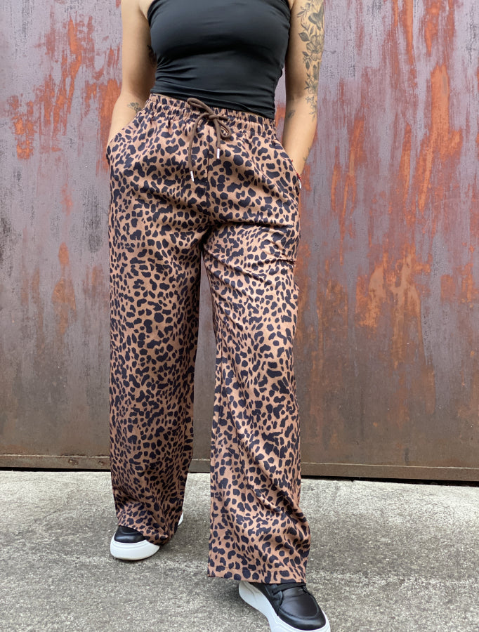 Pantalón Palazzo Marixa en Animal Print