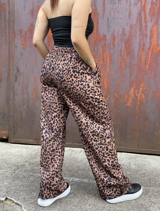Pantalón Palazzo Marixa en Animal Print