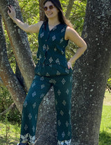 Pantalón Palazzo Melina Estampado Geométrico