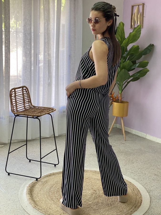 Pantalón Palazzo Kaia Rayado